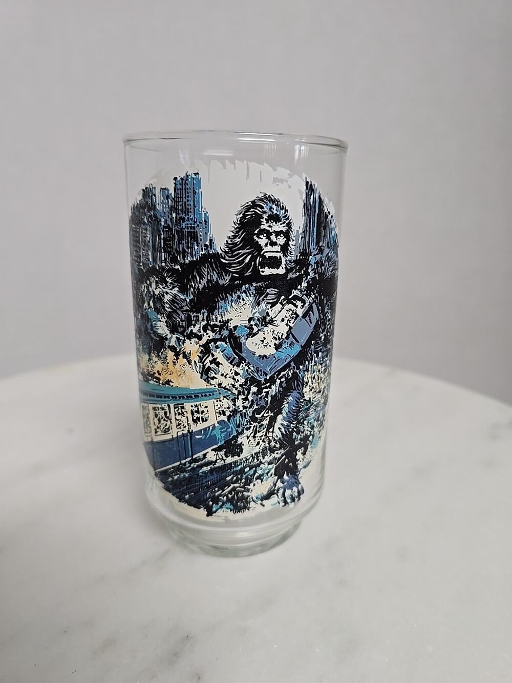 Vintage 1976 King Kong Burger King Coca Cola Collector Drinking Glass